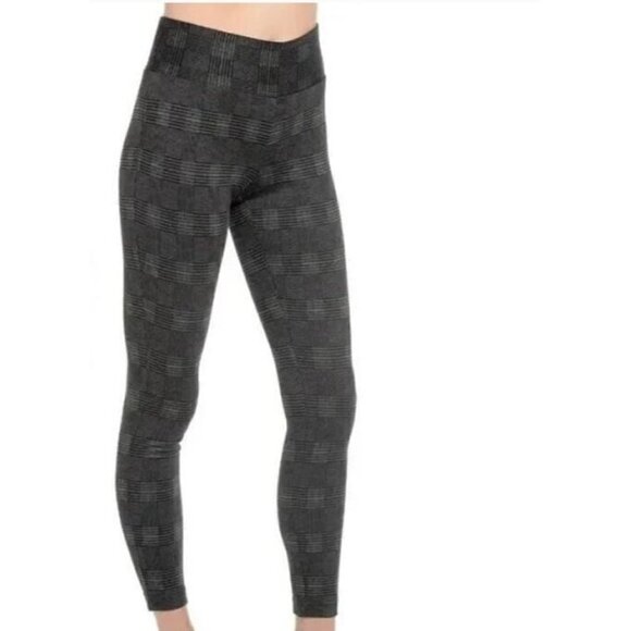 Tahari Womens Large Plaid Pull On Pants Ponte Knit Dress Leggings High Waisted - Picture 1 of 10